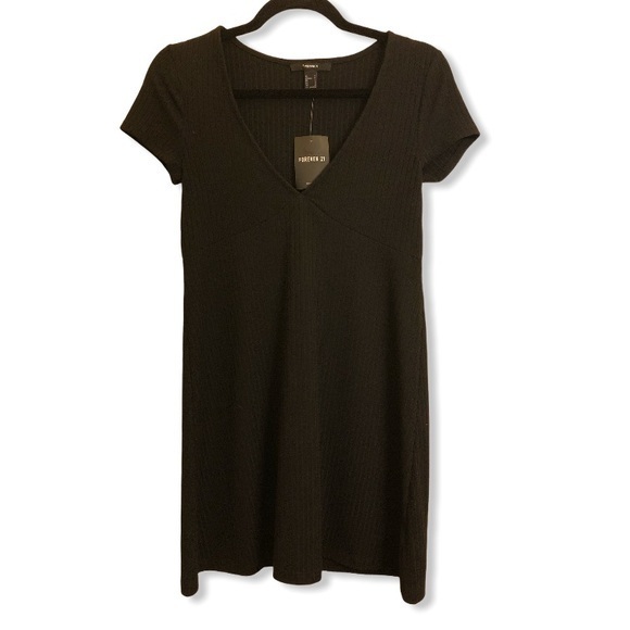 Forever 21 Dresses & Skirts - Forever 21 Ribbed V-neck‎ T-shirt Dress NWT